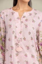 Pink Silk Kurta - View 5