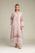 Pink Silk Kurta - View 4