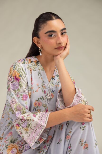 Short Floral Kurta - View 2