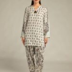 Floral Silk Shalwar 1