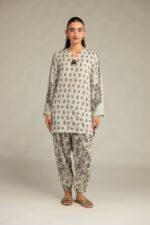 Floral Silk Shalwar 1