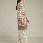 Floral Silk Pants - View 1