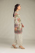 Floral Silk Pants - View 1
