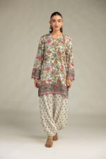 Floral Silk Pants - View 3
