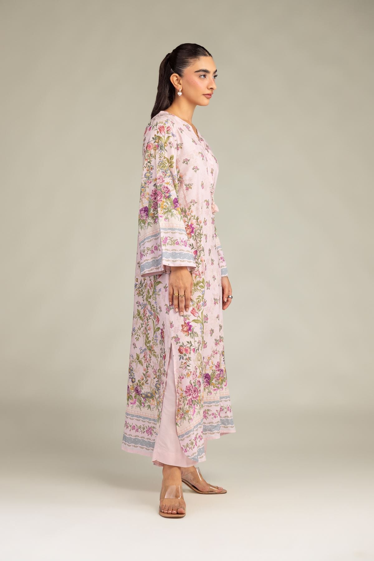 Solid Silk Pants-1 Solid Silk Pants - View 1