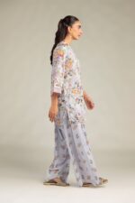 Floral Silk Pants - View 2