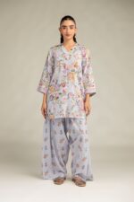 Floral Silk Pants - View 1