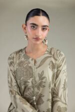 Floral Cambric Kurta - View 1