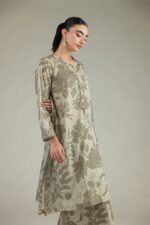 Floral Cambric Kurta - View 3