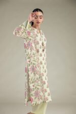 Floral Cambric Kurta - View 5