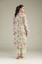 Floral Cambric Kurta - View 3