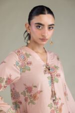 Pink Cambric Kurta - View 1