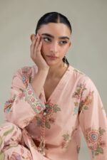 Pink Cambric Kurta - View 3