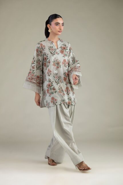 Solid Cambric Shalwar - View 1