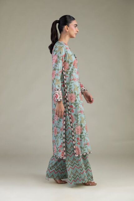 Floral Cambric Pants - View 1