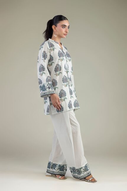 Floral Cambric Shalwar - View 2