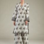 Floral Cambric Pants - View 1