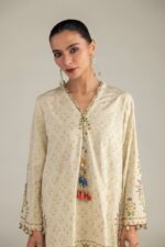 Floral V-Neck Kurta - V2