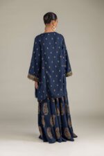 Navy Silk Kurta - V7