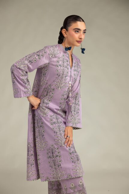 Floral Longline Kurta - View 2