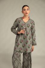 Floral Gray Shalwar - View 3