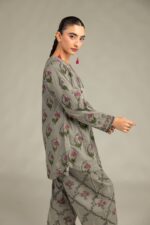 Gray Cambric Kurta - View 3