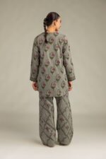 Gray Cambric Kurta - View 1