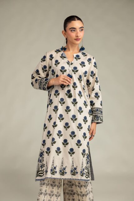 Long Printed Kurta - View 2
