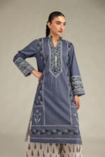 Floral Cambric Kurta - View 4