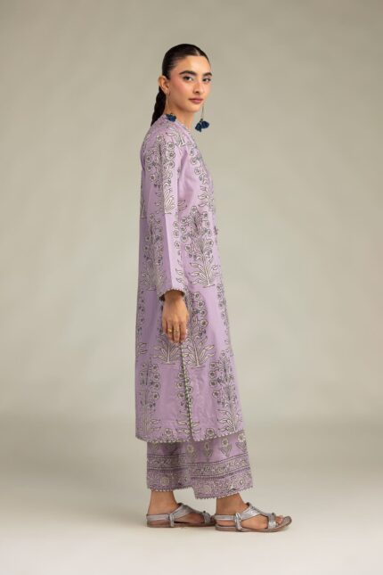 Floral Lavender Pants - View 2