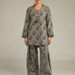 Floral Gray Shalwar - View 1
