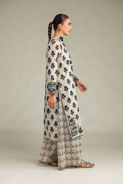 Floral Cambric Pants - View 1