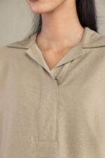 Solid V-Neck Shirt - V4