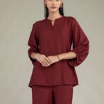 Solid Maroon Shirt - V1