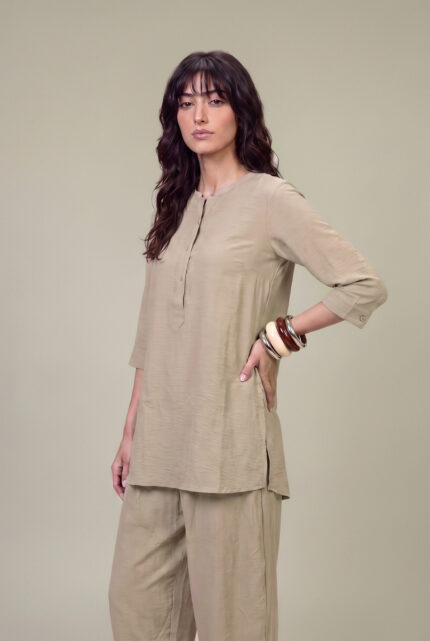 Solid Beige Shirt - V2