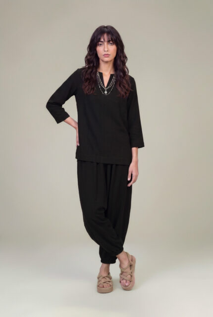 Solid Black Trousers - V2