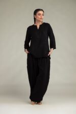 Black Georgette Trousers - V2