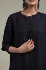 Black Crinkle Tunic - V8
