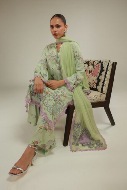 Floral Longline Kurta - V1