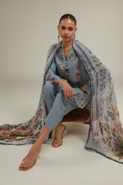 Floral Lace Kurta - V1