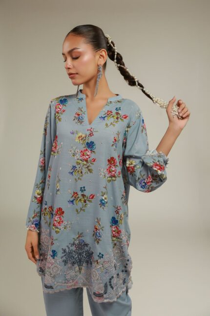 Floral Lace Kurta - V2
