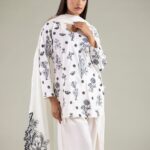 Floral Scalloped Kurta - V1
