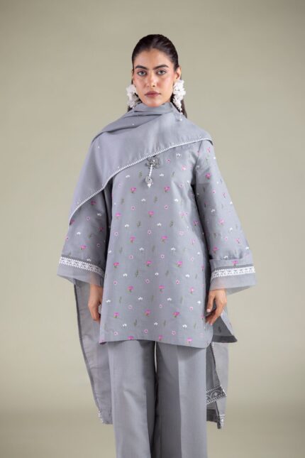 Floral Draped Dupatta - V1