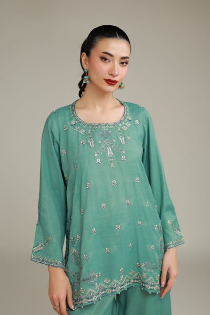 Floral Drawstring Kurta - V2