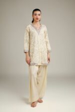 Geometric Silk Kurta - V4