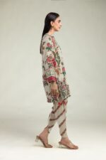 Beige Floral Shalwar - V2