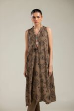 Brown Sleeveless Kurta - V4