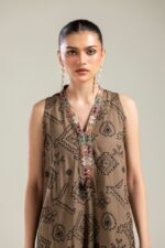Brown Sleeveless Kurta - V5