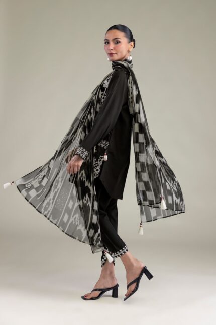 Black Silk Shalwar - V1