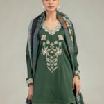Floral Green Kurta - V1